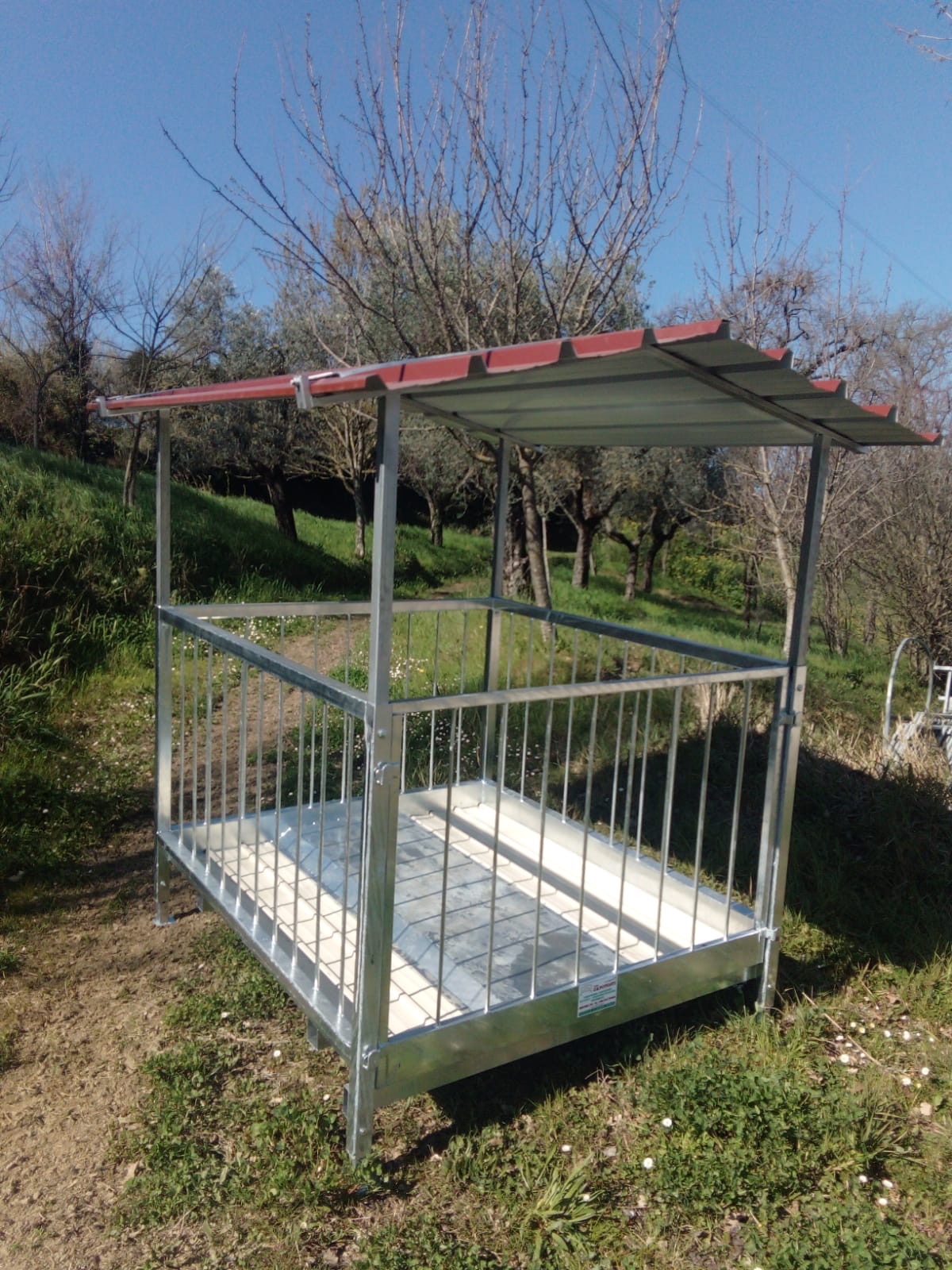 Portarotolo Ovini Zincato L160xP180xH120